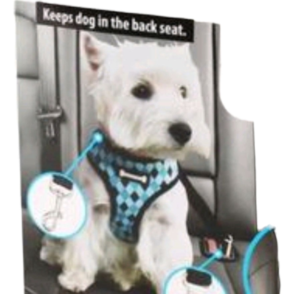 Universal Adjustable Pet Dog Safety Belt - Car Seatbelt Travel Tether - Picture 6 of 6